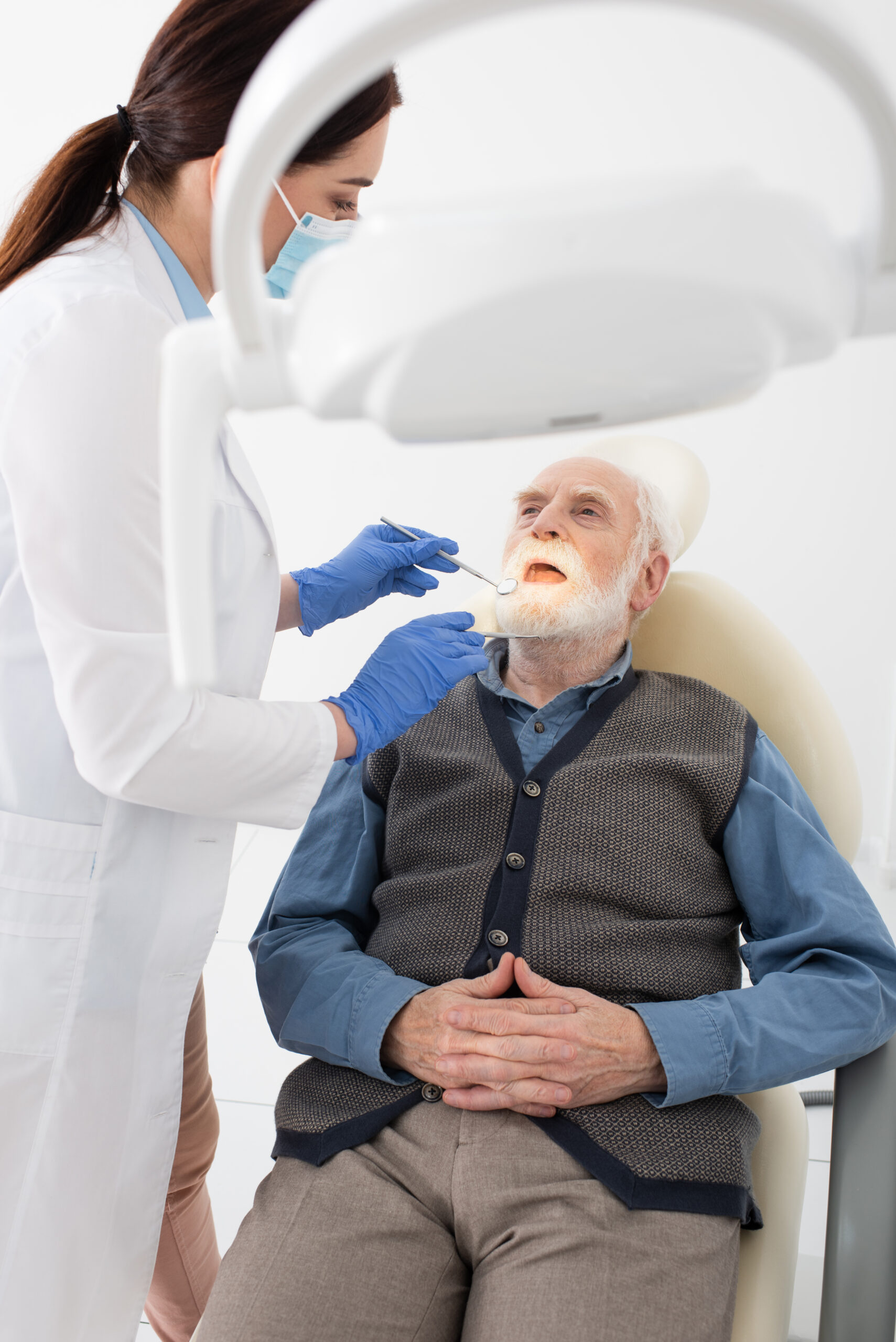 senior dental patient